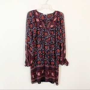 Ulla Johnson • Floral Silk Long Sleeve Dress